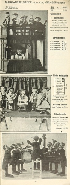 Каталог-прейскурант цен на детские игрушки фирмы «Margaret Steiff» [на нем. яз.]. Б.м., 1911.