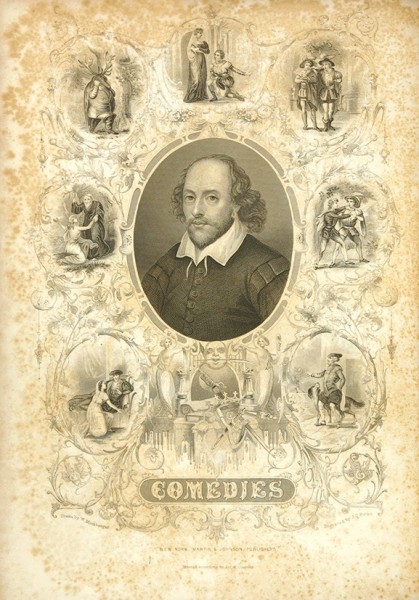Шекспир, В. Полное обрание сочинений. [В 2 ч.]. Ч. 1-2. [на англ. яз.]. Нью-Йорк: Martin, Johnson, and Company, б.г.