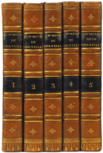 Корнель, П. Шедевры Корнеля [Chefs-D'Oœuvre de P. Corneille. На фр. яз.]. В 5 т. Т. 1-5. Париж: Menard et Desenne, 1821.