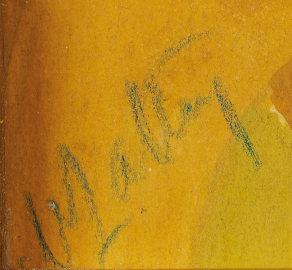 Латри Михаил Пелопидович (1875–1942) «Жар-птицы». Эскиз декоративного панно. 1920-е-1930-е. Бумага, акварель, белила, 25 х 29 см.