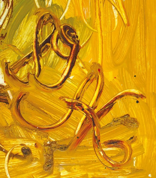Кондин Александр «Желтые цветы». 1989. Картон, масло, 69 х 49 см.