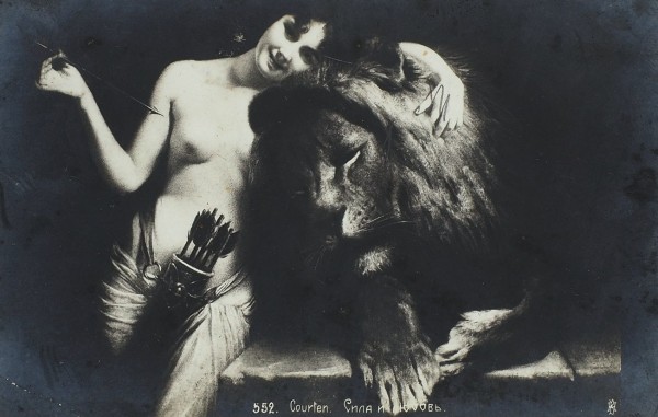 Лот из трех открыток: «Courten. Сила и любовь», «Рилянд. Рахиль», «Три грации». Б.м., 1900-е гг.