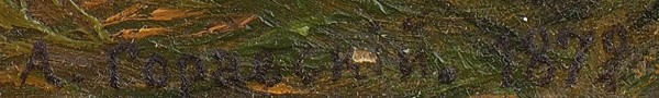 Горавский Аполлинарий Гиляриевич (1833–1900) «Лесное озеро». 1872. Холст на картоне, масло, 23,7x32,7 см.