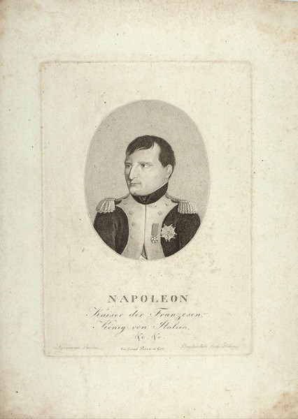 Брайтенштен (Breitenstein) «Император Наполеон I». 1810-е. Бумага, пунктир, 35,4 х 25,4 см (лист), 24,5 х 17 см (оттиск).
