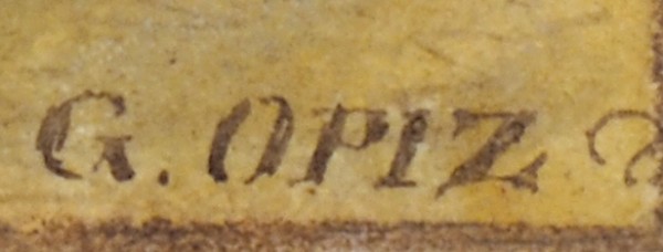 Опиц Георг Эмануэль (1775–1841) «Гадалка». Первая треть XIX века. Бумага, тушь, перо, акварель, 32,5 х 28,5 см.