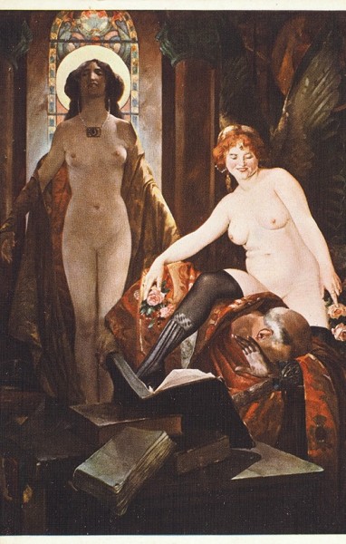 Подборка из 245 открыток эротического содержания «Парижский салон».