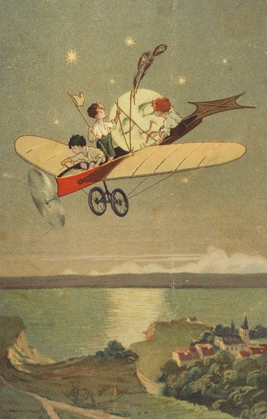 Подборка из 64 открыток «Авиация. Открытки с изображением дирижаблей и самолетов». 1900-1950-е гг.