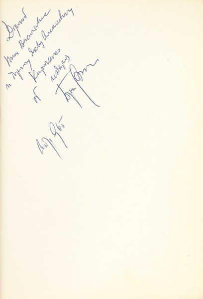 [Первая книга с автографом издателя Б. Филиппова] Бродский, И. Стихотворения и поэмы. Нью-Йорк: Inter-Language Literary Associates, 1965.