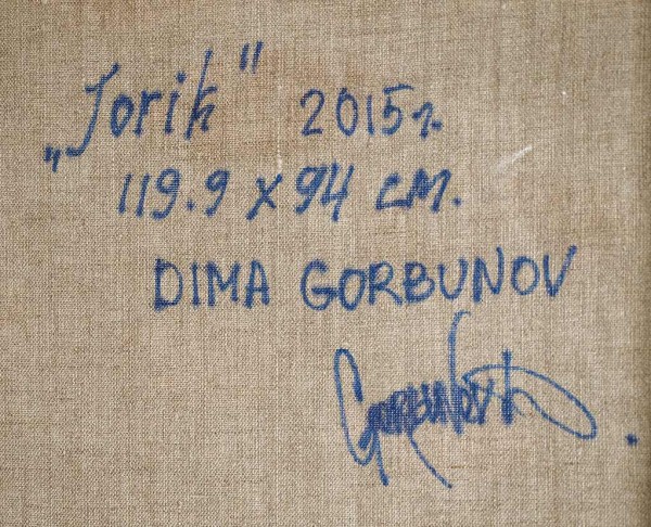 Dima Gorbunov / Jorik. 2015. Oil on canvas, acrylic. 119,9 x 94 cm.