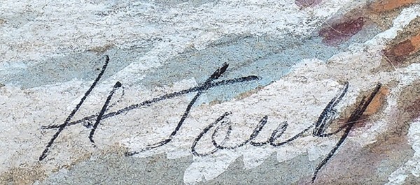 Гольц Ника Георгиевна (1925–2012) «Венеция. Канал». 2003. Бумага, графитный карандаш, акварель, белила, 45,7 х 28,4 см.