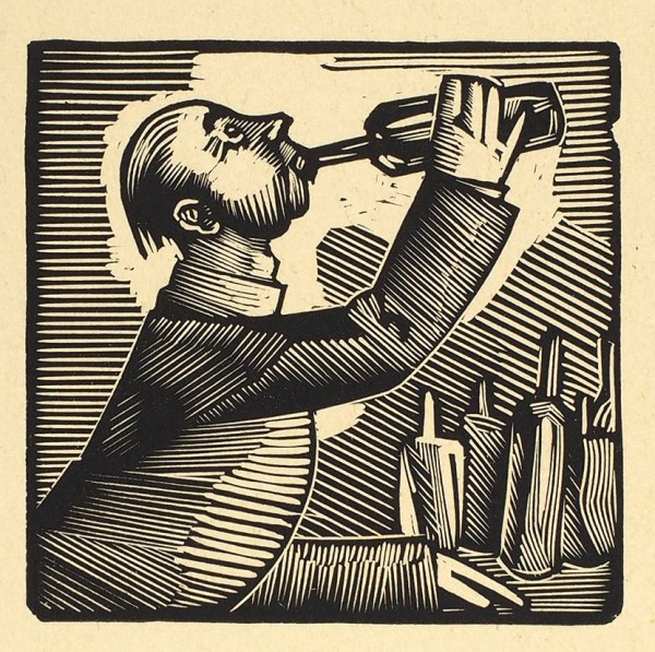 Масютин, В.Н. 14 ксилографий из серии «Вино, карты и женщины». [1920].